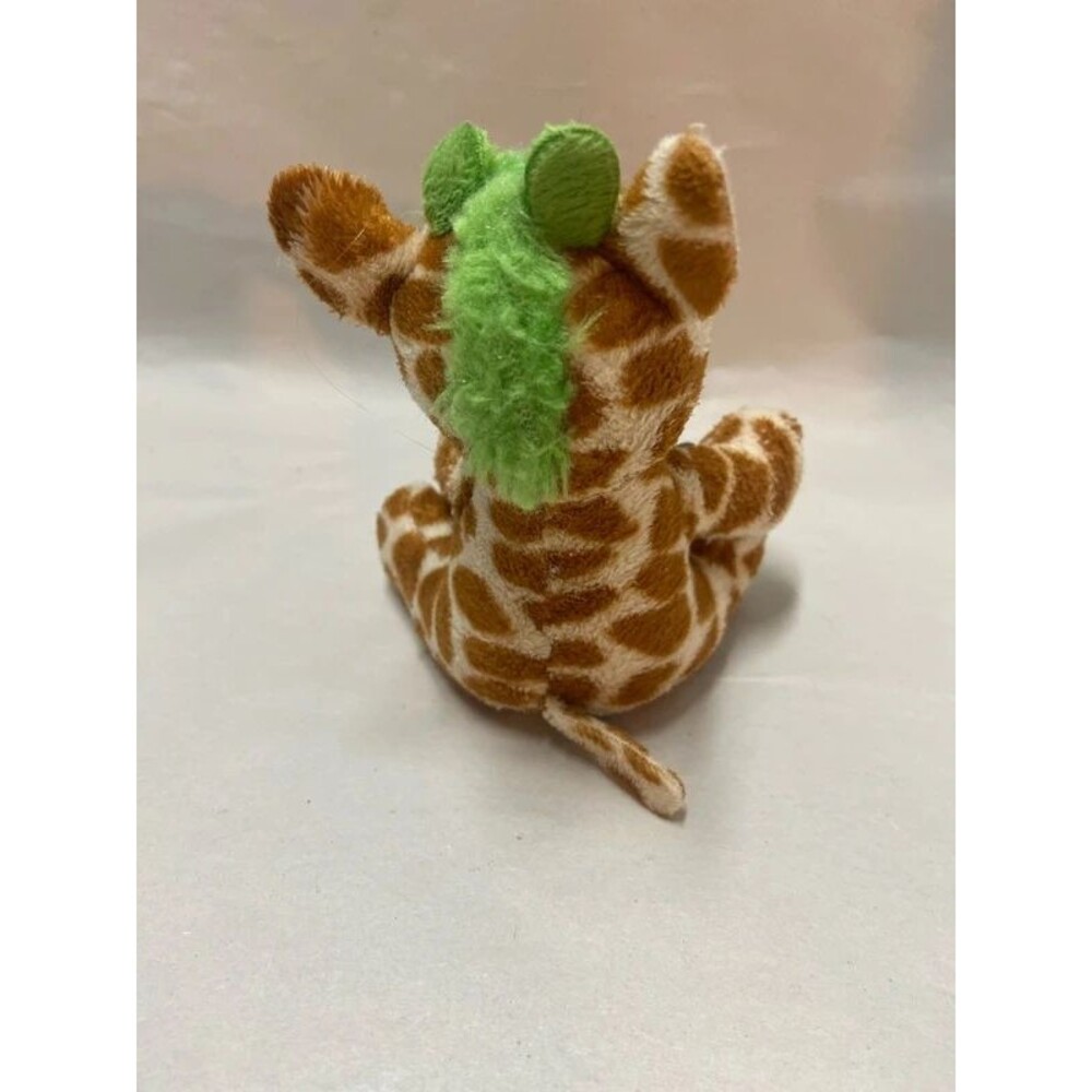 Russ Peepers Mini giraffes plush green mane - Picture 4 of 7